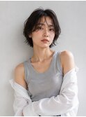 ハンサムショート/ショートウェーブ/艶髪