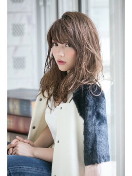 プシュケ(PSYCHE) 20代30代大人ハッシュカットラフウェーブチョコレートブラウン