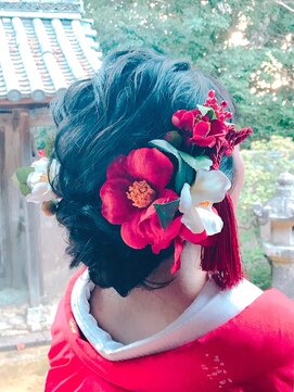 ヘアメイクアンドセットサロン リッコ(Hair make&set salon Ricco) ブライダル和装着物ヘアアレンジ