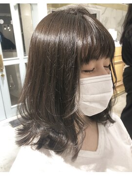 ロンド シャルム 吉祥寺(Lond charme) 【Lond charme 濱田麻佑】アッシュベージュレイヤーセミディ