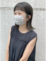 エムクランメイクス 原宿 表参道(m.clan MAKE'S) ボブロブヘアカーキグレージュオリーブベージュ大人かわいい小顔