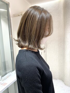 マイル 渋谷(mile) 美髪ヘア/大人かわいい/レイヤーボブ/インナーカラー/渋谷駅