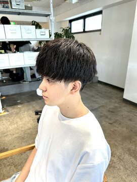 ザ オーダー(THE ORDER) パーマ履歴活かしメンズマッシュヘア刈り上げショートマッシュ