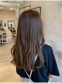 ブリーチなしベージュ