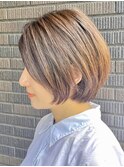 30代40代大人女性/前髪ありショートボブ/ショートヘア/髪質改善