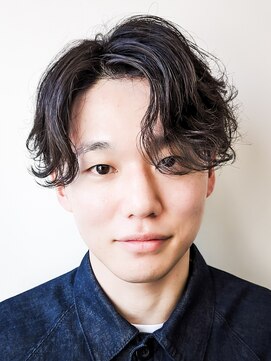 オーシャントーキョー ホワイト 原宿(OCEAN TOKYO WHITE) リアルお客様ヘア　センターパート　ニュアンスパーマ