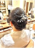 お呼ばれヘア アップアレンジ