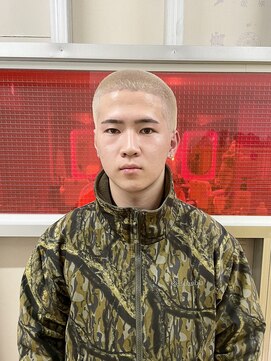 メリケンバーバーショップ トーキョー(MERICAN BARBERSHOP TYO) ハイライト/マッシュパーマ/ウルフ/アッシュブラック【嶋壽】183