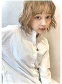 ハイライト レイヤー ショートヘア ボブ くびれレイヤー