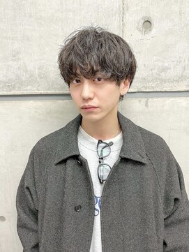 オーシャントーキョー(OCEAN TOKYO) 波巻きマッシュパーマメンズツイストスパイラルツーブロック