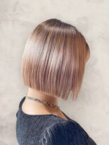 エメバイサワ(Aimer by sawa)&nbsp;透明感カラー★ダブルカラーブリーチピンクベージュ系カラー