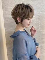 ロンドソレイユ 池袋(Lond soleil)&nbsp;くすみベージュ/細めハイライト/ショート/白髪ぼかし/小顔/池袋