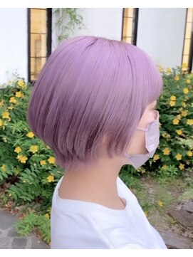 ルプラ ガーデン(le-pla garden) マッシュショート#ピンクラベンダー#ブリーチ#ダブルカラー#豊橋