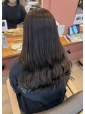 オリーブベージュ、ゆるふわ巻き