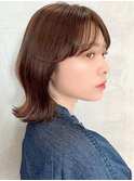 ミニウルフレイヤーカット顔周り前髪韓国ミディアムボブ/池袋