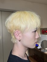 ノラキチジョウジ(NORA KICHIJOJI)&nbsp;ホワイトブロンド抜きっぱなしケアブリーチシースルーマッシュ