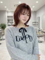 オルカ(ORCA)&nbsp;ミディアムレイヤーカット/マロンベージュ/顔周り/前髪/新宿