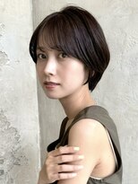 アフロート ルヴア(AFLOAT RUVUA)&nbsp;「岩田莉奈」地毛風縮毛矯正 ひし形ショートボブ 白髪染め 新宿