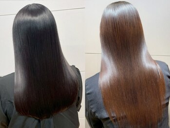 カミラボ(KAMI LABO)の写真/ダメージレスな髪質改善ストレート×オリジナルトリートメントでうねり、クセ対策！柔らかく滑らかな美髪へ
