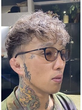 アルカナ 明治神宮前原宿(ARCANA) グレージュ スペインカール　ブリーチカラー マッシュパーマ