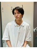 ナチュラルセンターパート×艶ストレート