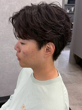 ニアウ 高崎店(Niau) MEN’S HAIR/サーフカール/刈り上げセンターパート/群馬高崎