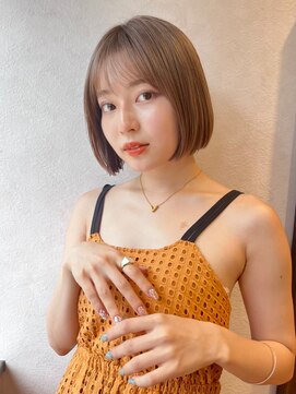 アスター 天神大名店(Aster) 似合わせカット/ダークアッシュ/ミディアムレイヤーカット