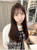 レイヤーカットシースルー前髪顔周りレイヤーアイドル前髪