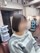 ナンバーエイト(number eight) 束感ショート顔周り小顔カットショートボウブ簡単スタイリング