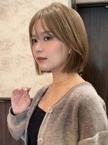 ロンド 銀座(Lond)&nbsp;☆春日☆縮毛矯正ミルクブラウンダウンバングダークパープル13