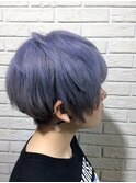 刈り上げショート、ブルーアッシュTRICKstyle! 