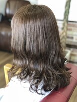 ヘアメイク ベル(hair make Belle)&nbsp;柔らかセミロング×グレーパール