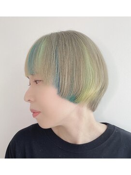 オンザ(ONTHE) ネオンカラーマッシュショート【林京平】