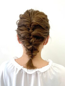 アメイジングヘアー 千歳店(AMAZING HAIR) 【AMAZING HAIR千歳店/森田】くるりんぱ簡単アレンジ