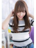 Iラインフォルムで小顔★透明感艶カラーダークアッシュc1
