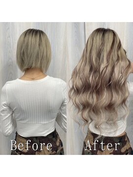 あるじゃんすー 仙台店 ハイ＆ロースタイル#シールエクステ#グレージュ#美髪#仙台
