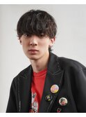 センターパート波巻きスパイラルツイストスパイラル刈り上げ