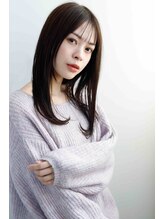 ヘアーアンドメイク エイダ(hair&make eida) デザインカラーレイヤーカットオリーブベージュ【神保町】