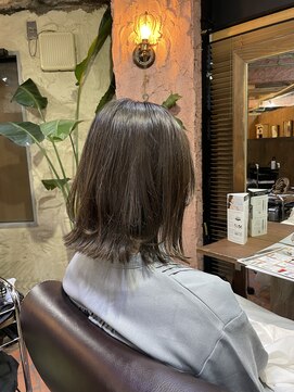 ロッソバイアルター 鎌取(ROSSO by aL-ter) 【ピンクブラウン/美髪/切りっぱなしボブ】千葉香奈