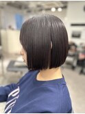 ナチュラルストレートでサラツヤボブに♪♪
