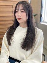 ソヨン 金山店(SOYON)&nbsp;ロングレイヤー/アッシュグレー/赤み消し/ストレートスタイル