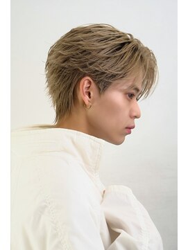 オーシャントーキョーオーバー 渋谷(OCEAN TOKYO OVER) マッシュセンターパートツーブロックフェザーパーマニュアンス