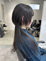 シーン(seen)&nbsp;○中性ウルフカットロングウルフレイヤーカット表参道顔まわり