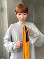 テトヘアー(teto hair) マッシュダブルカラーベージュブラウンカラーパッツンショート