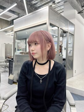 トゥルークリエイション 渋谷(True Creation) ピンクベージュボブ