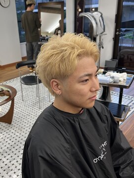 ザデイトウキョウ 表参道 青山(THE DAY TOKYO) ワイルドショート/メンズカット/大人メンズ/ハイトーンカラー