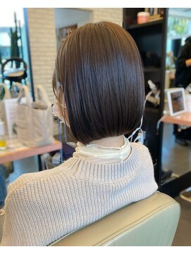 ディフィーノ 赤坂(DIFINO) 顎下ボブ/巻ける縮毛矯正/髪質改善/暗髪/ダークグレージュ