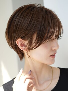 ソワネ 表参道(soigne) 表参道髪質改善カラーハンサムショートボブアッシュブラウン30代