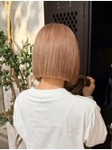 ミルクティーベージュピンクベージュダブルカラーケアブリーチ