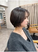 朝の時短ならこれ!酸性ストレート×ショートヘア/心斎橋